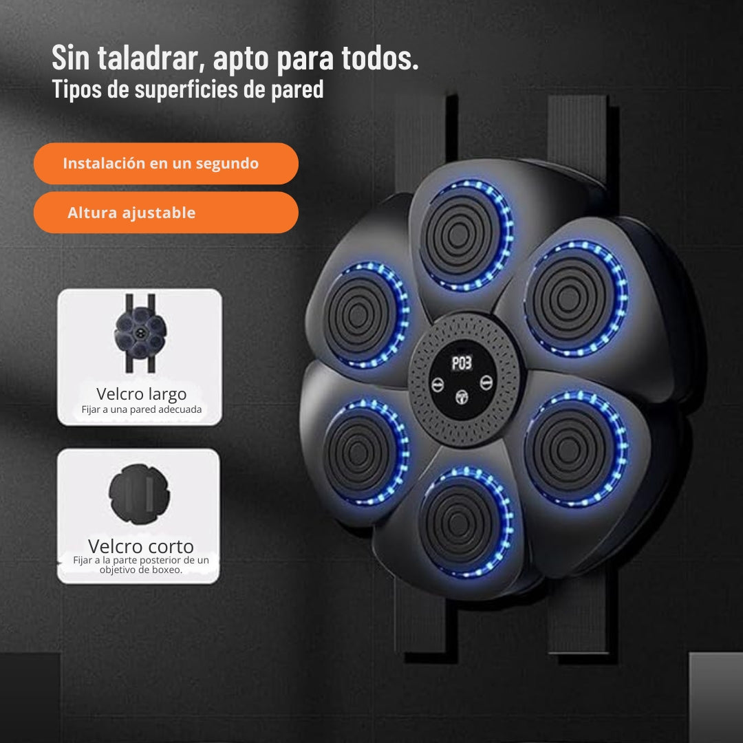 🔥 MÁQUINA DE BOXEO MUSICAL SMART FOCUS - ENTRENAMIENTO EN CASA