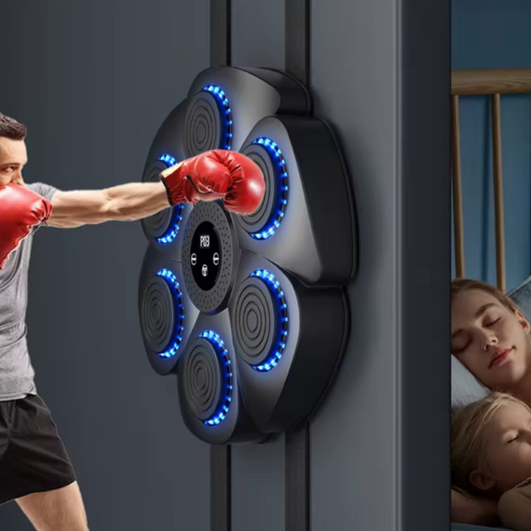 🔥 MÁQUINA DE BOXEO MUSICAL SMART FOCUS - ENTRENAMIENTO EN CASA