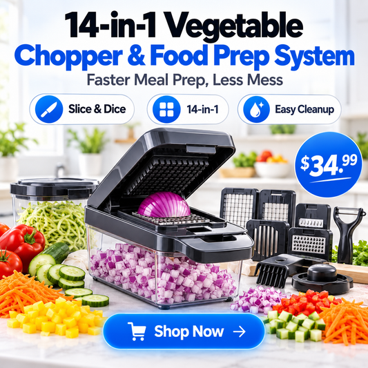 14-in-1 Vegetable Chopper & Food Prep System